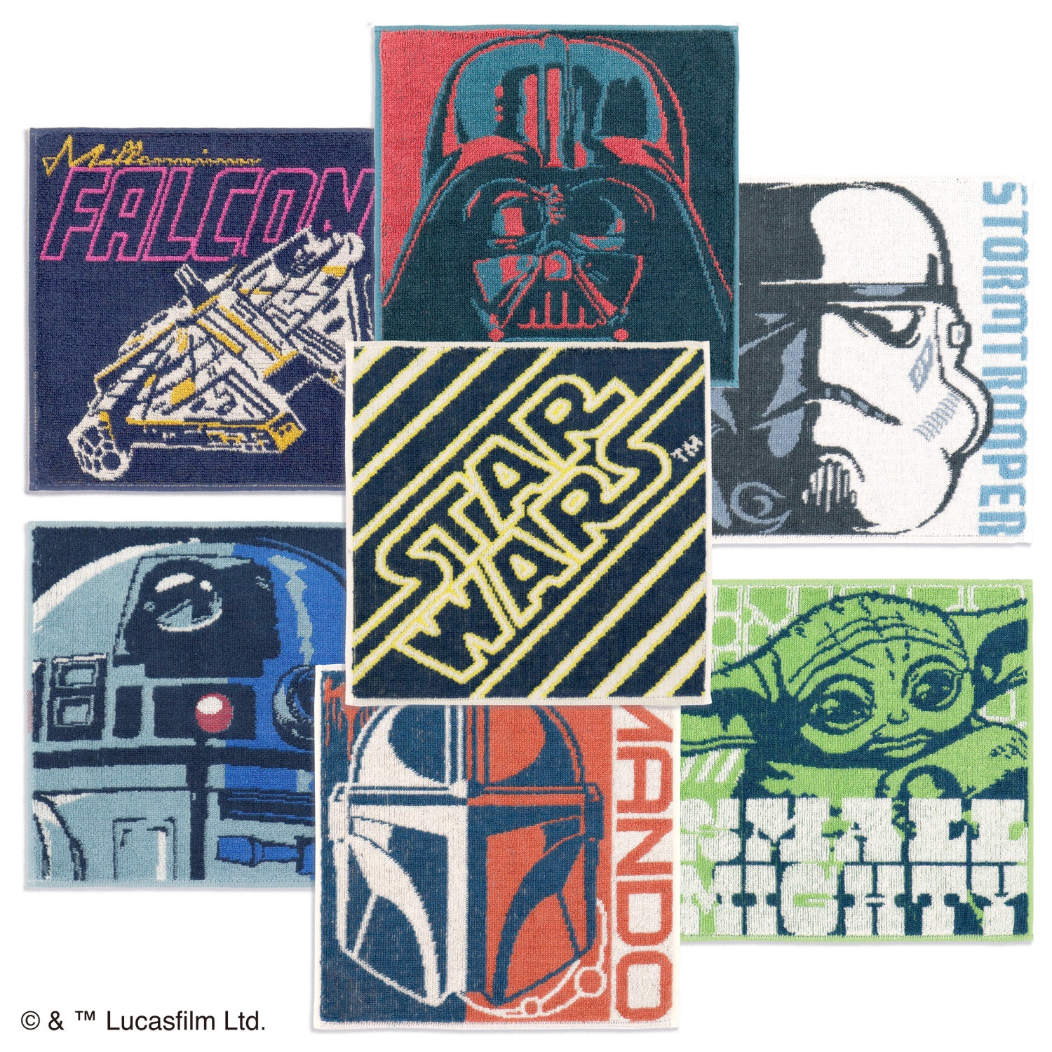 『STAR WARS』ネオンロゴ タオルハンカチ