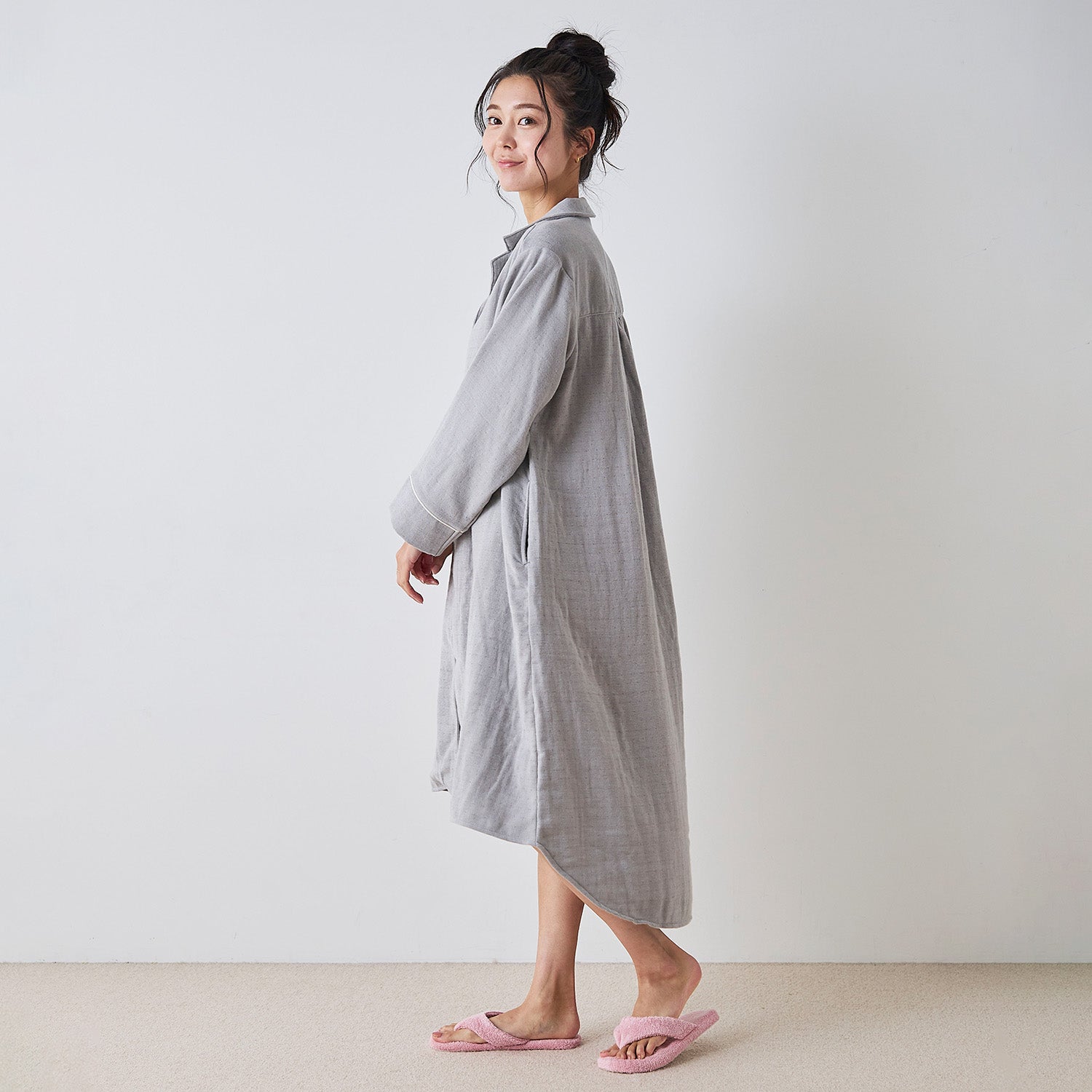 cococi beauty』 クレール あったかガーゼパジャマワンピース – タオル