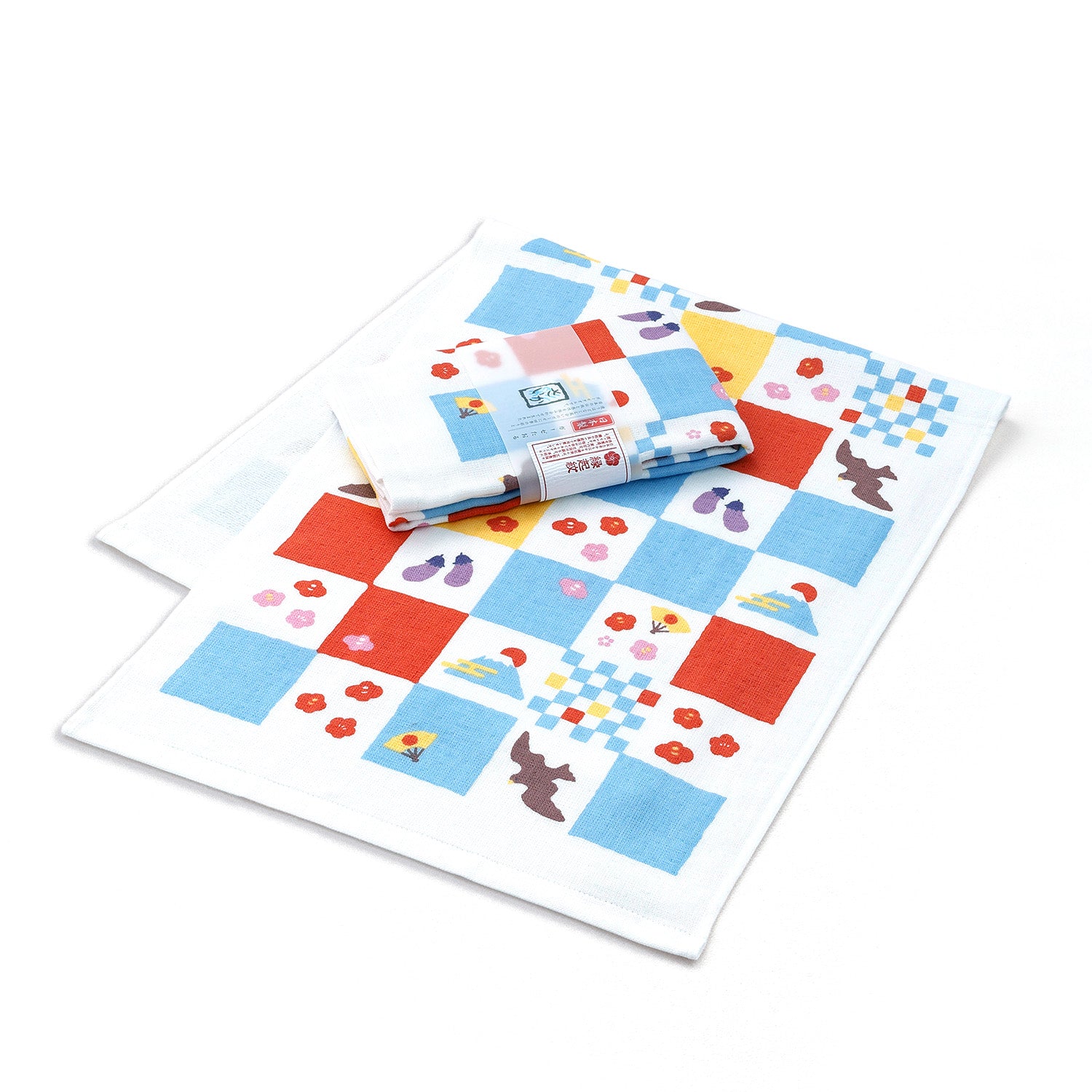 さいか』賑わう初夢 タオルハンカチ – タオル美術館公式オンラインショップ