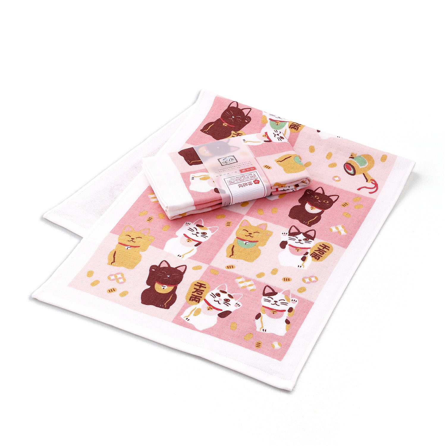 さいか』招き猫に小判 タオルハンカチ – タオル美術館公式オンライン