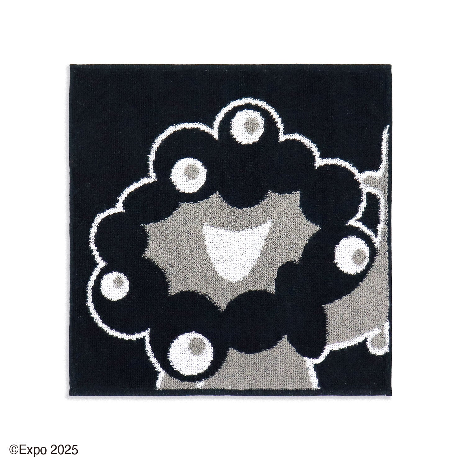 『2025大阪・関西万博』モノクロミャクミャク6 タオルハンカチ