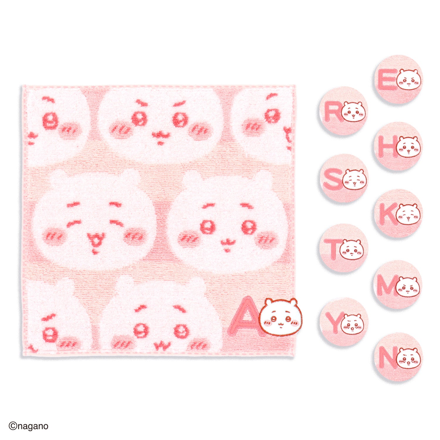 『ちいかわ』 イニシャル (ちいかわ) タオルハンカチ