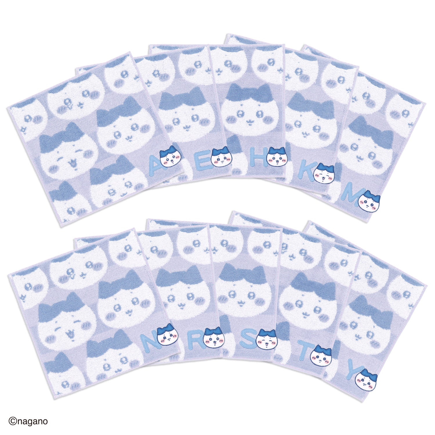 ちいかわ ハチワレ タオルハンカチ　２枚セット ちいかわ』 イニシャル (ハチワレ) タオルハンカチ – タオル美術館公式