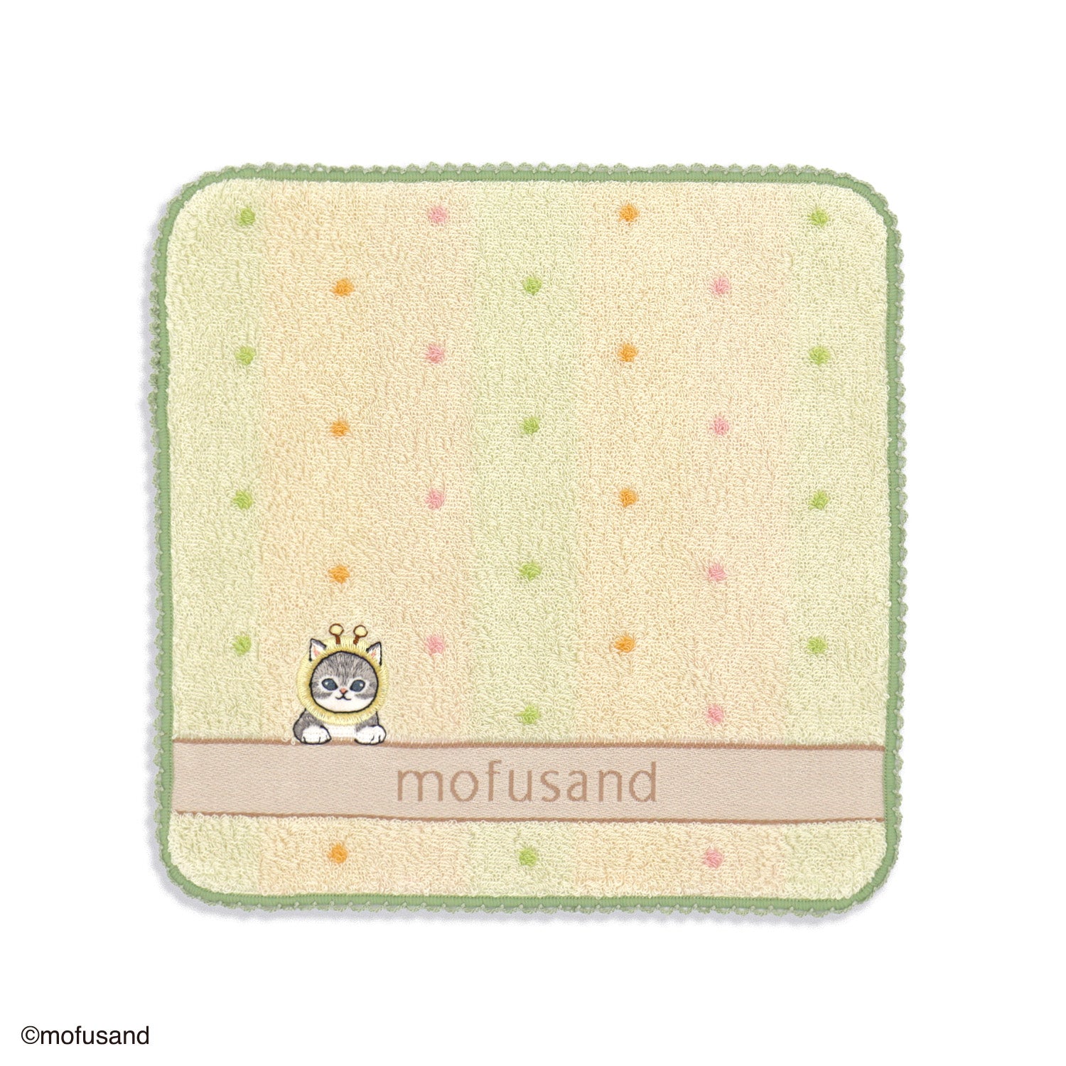 mofusand』 ドットにゃん タオルハンカチ – タオル美術館公式