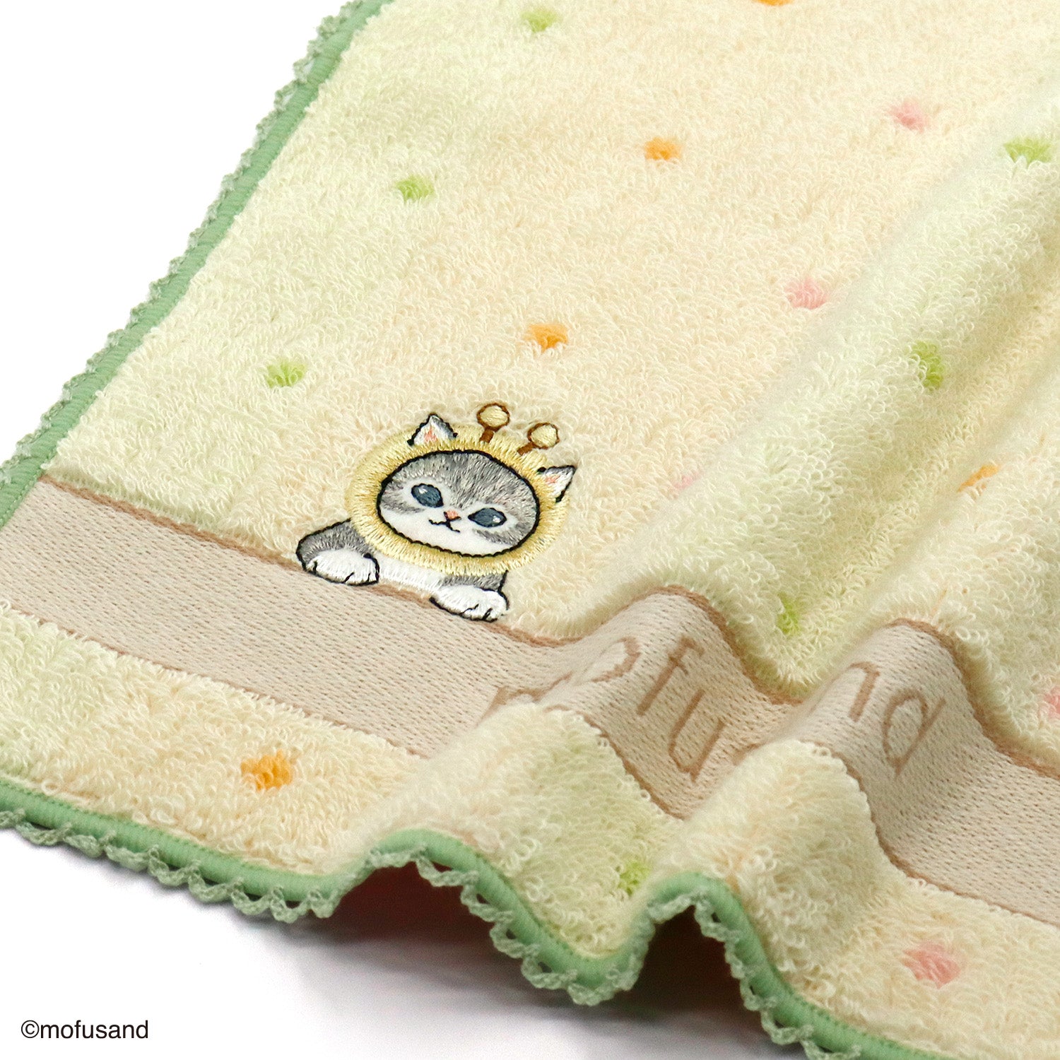 AYA　モフサンド　mofusand タオルハンカチ　パンにゃん mofusand』 ドットにゃん タオルハンカチ – タオル美術館公式
