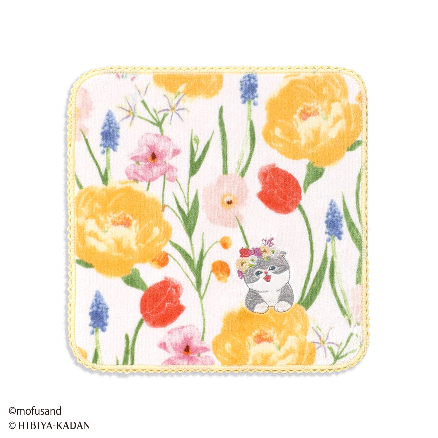 『mofusand』×『日比谷花壇』 春 タオルハンカチ