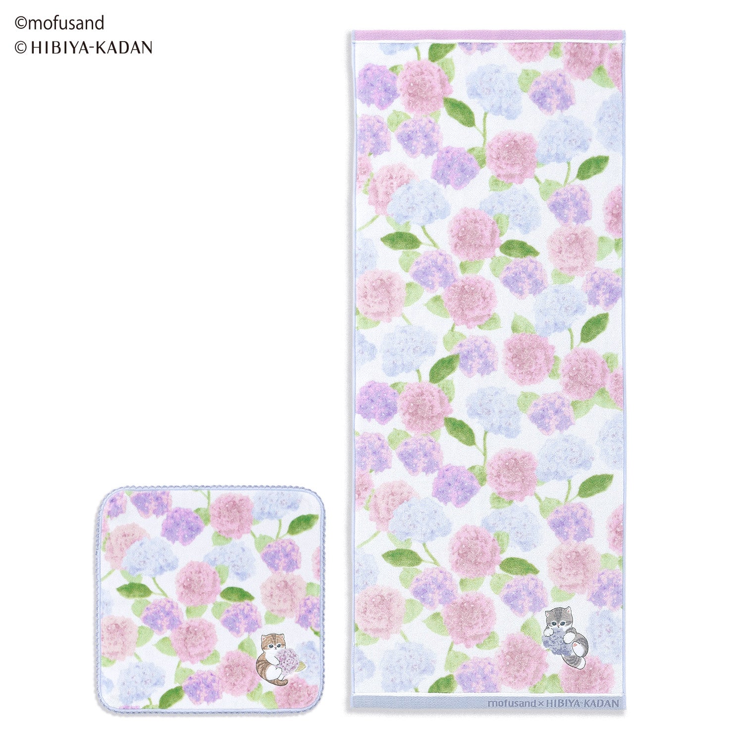 作成中『mofusand』 紫陽花 タオルハンカチ – タオル美術館公式