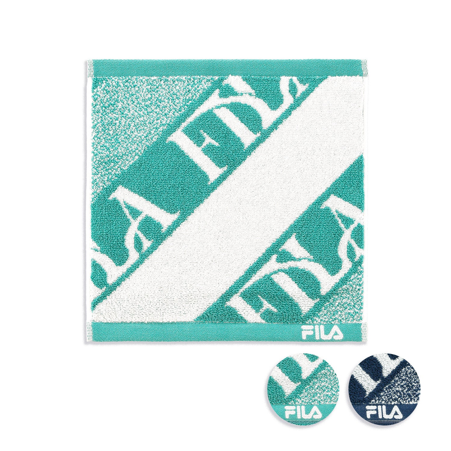 『FILA』ロゴフロー タオルハンカチ