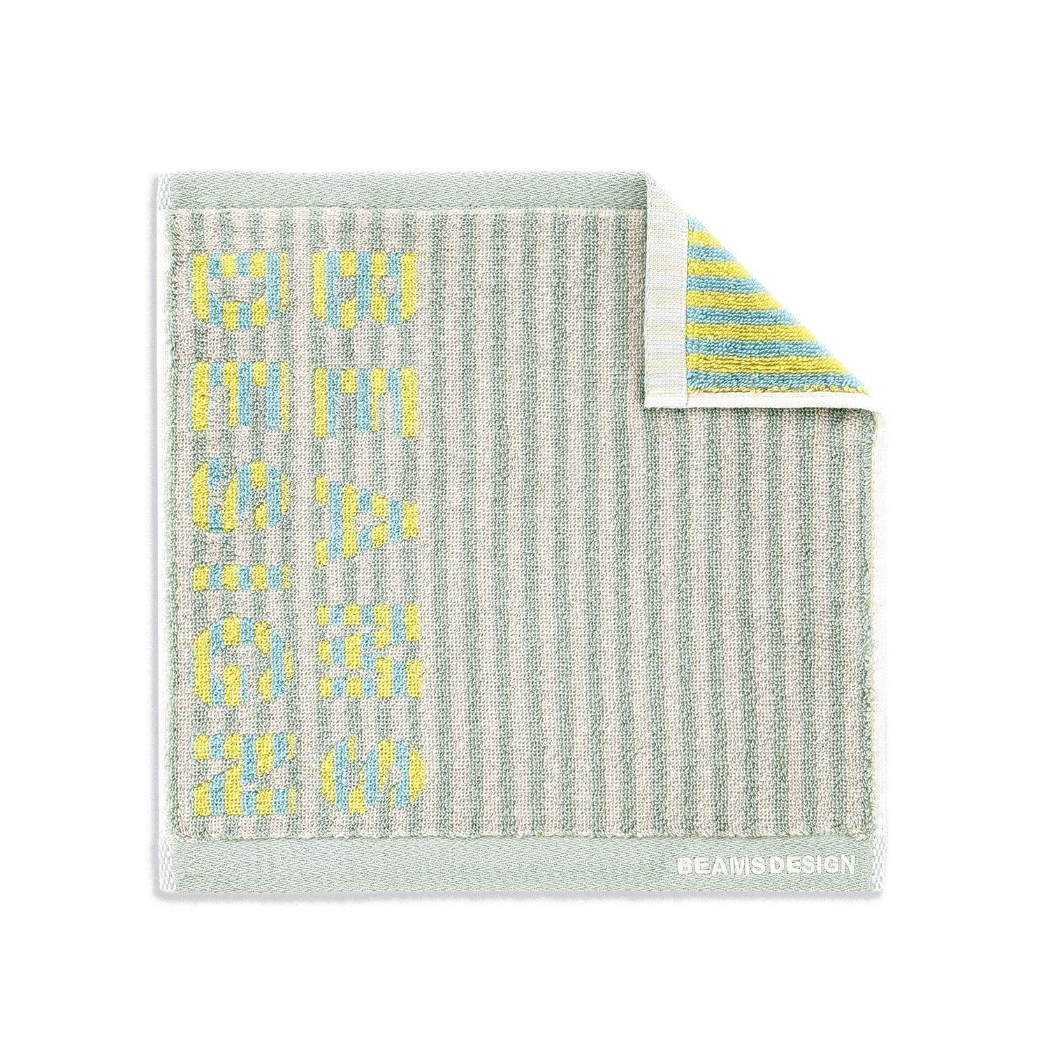 『BEAMS DESIGN』 オルタネイトロゴ タオルハンカチ