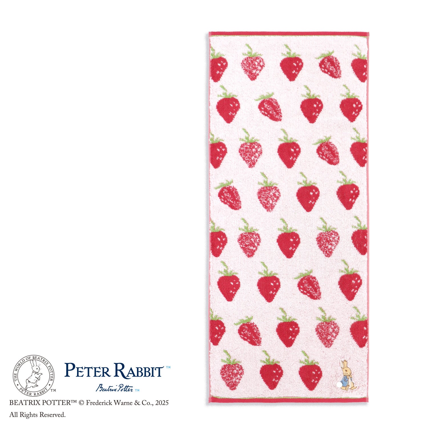 PETER RABBIT™︎』 ストロベリー フェイスタオル – タオル美術館公式