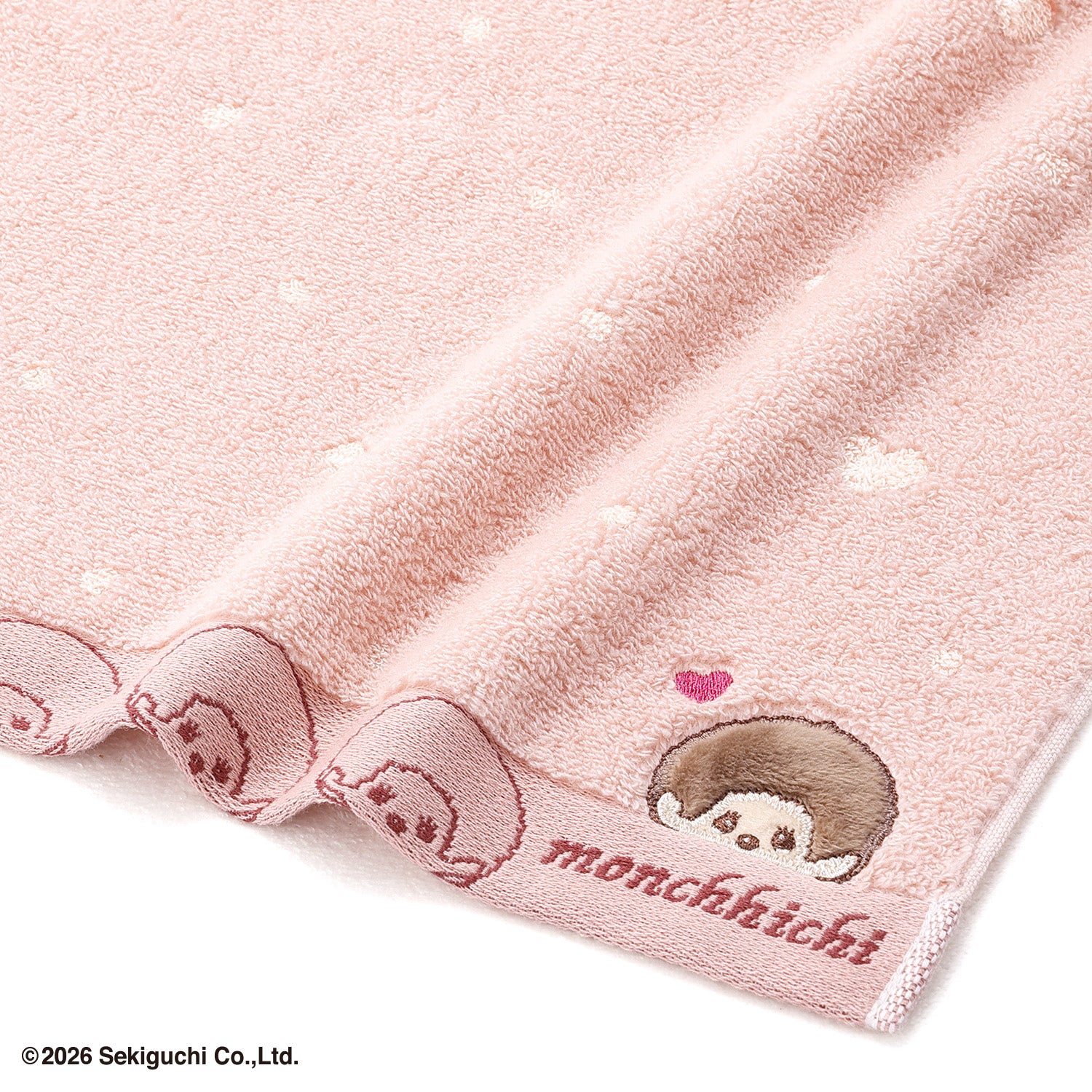 モンチッチ』ドットハート フェイスタオル – タオル美術館公式