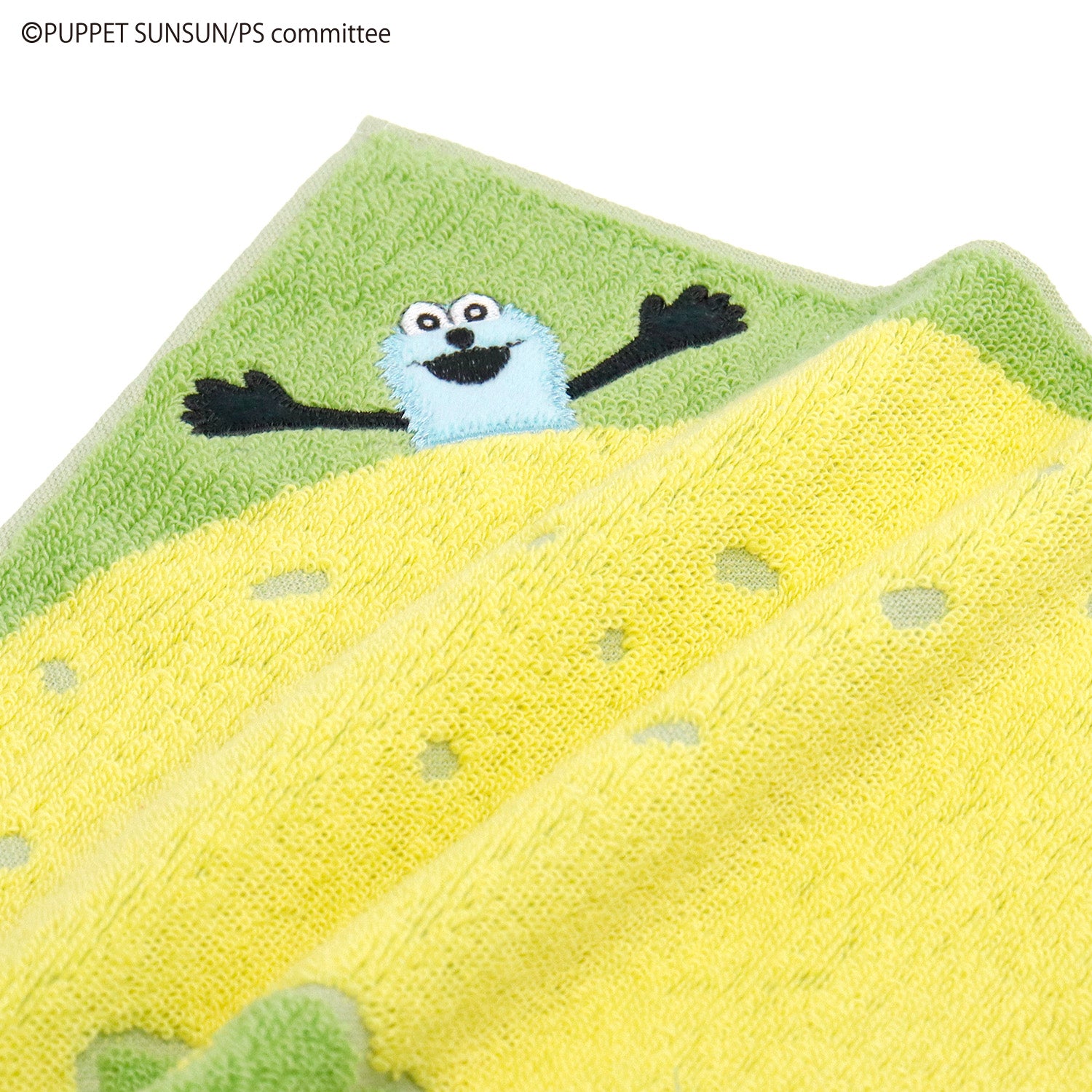 パペットスンスン』 スンスン(レモン) タオルハンカチ – タオル美術館