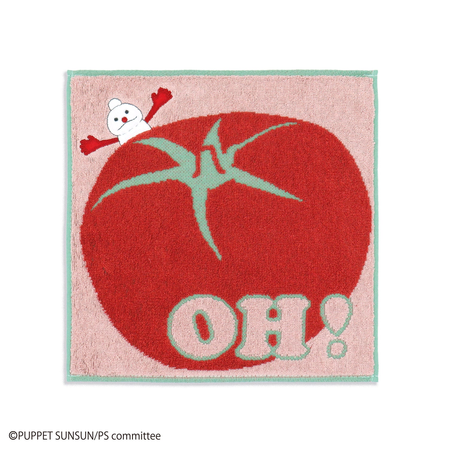 『パペットスンスン』 ノンノン(トマト)  タオルハンカチ