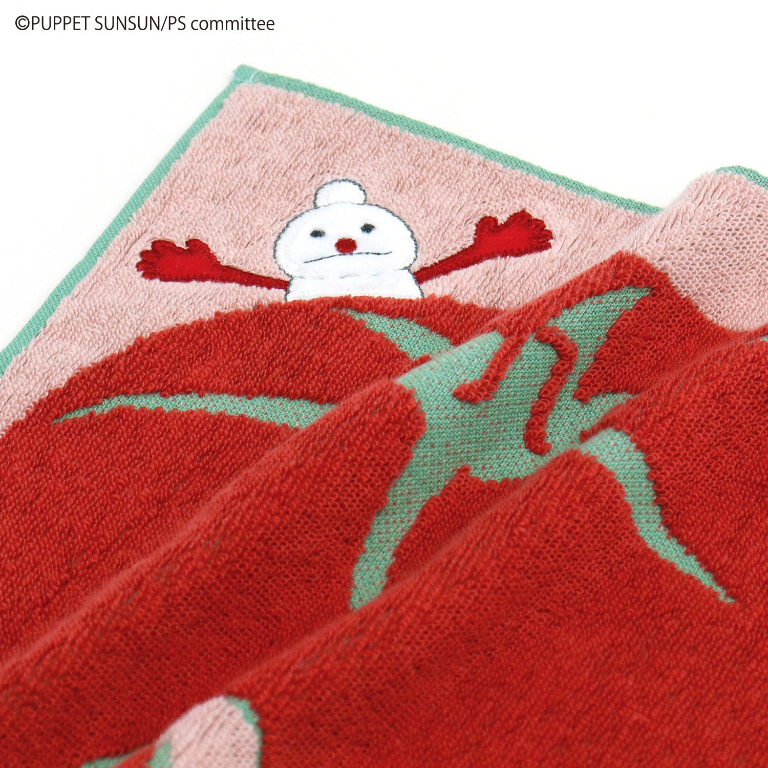 パペットスンスン』 ノンノン(トマト) タオルハンカチ – タオル美術館