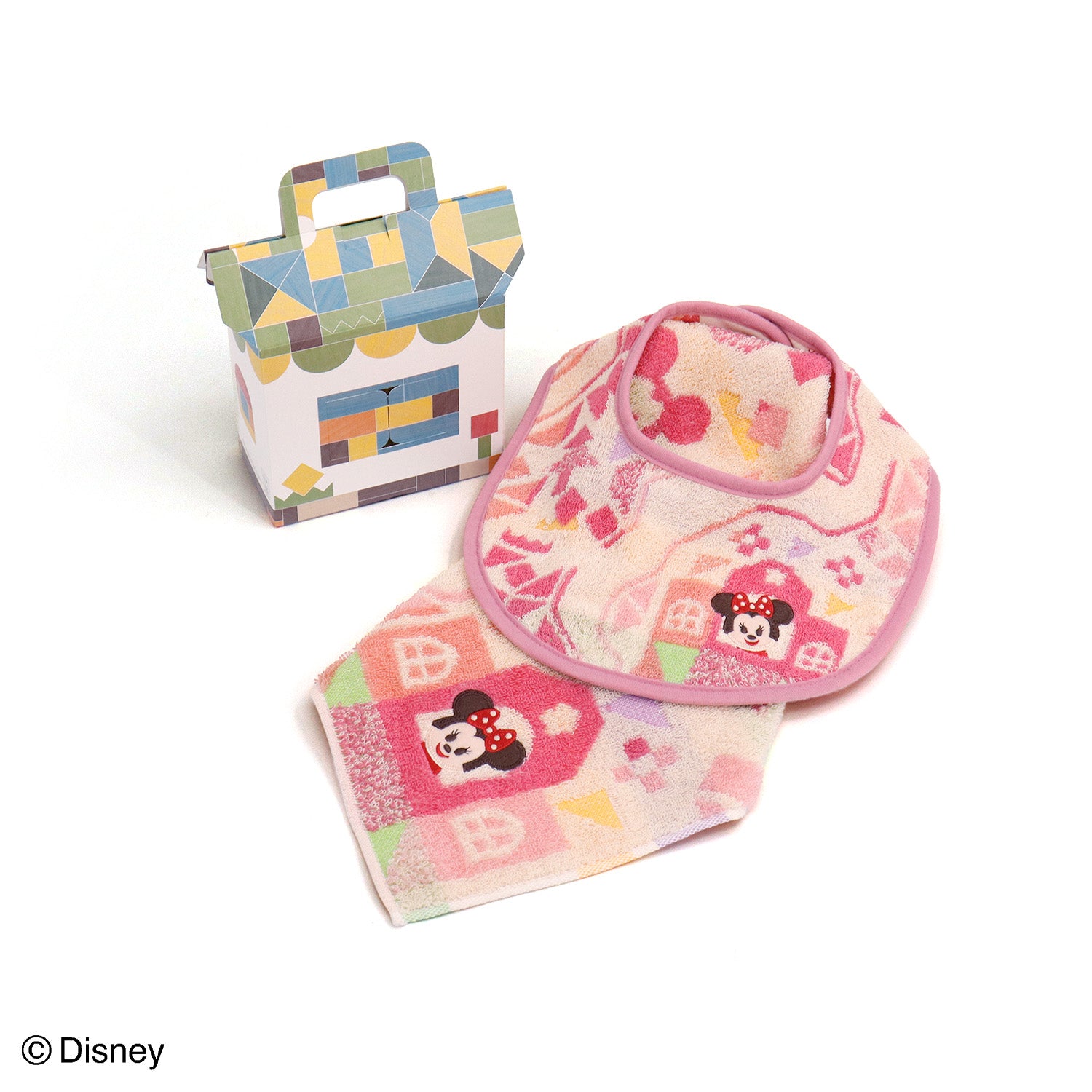 ＜Disney KIDEA＞TEKUTEKU  ループ付ウォッシュタオル×スタイ ギフトセット