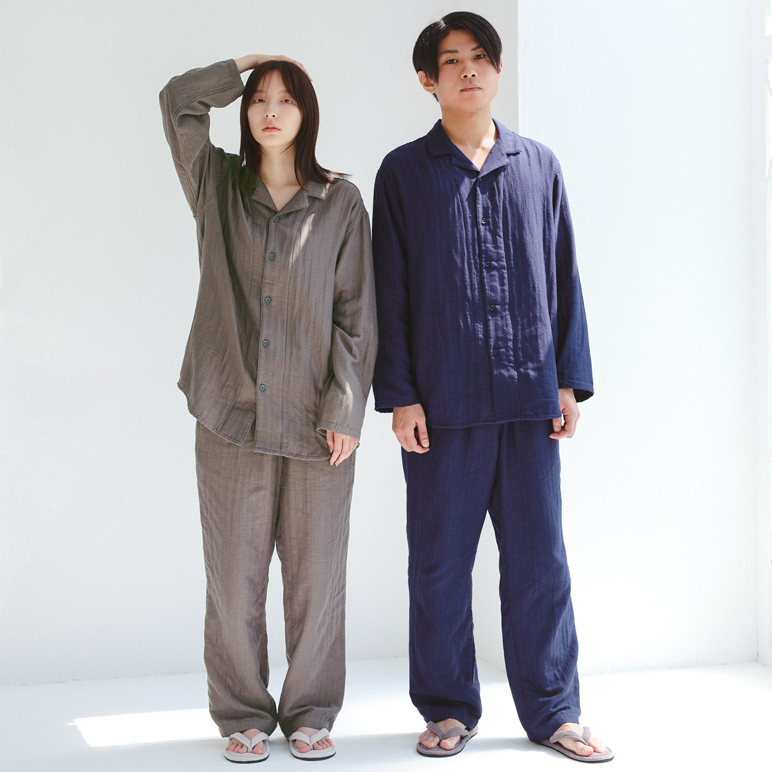 WARP』CLEAN SLEEP & ROOM WEAR(長袖 上下セット) Mサイズ – タオル