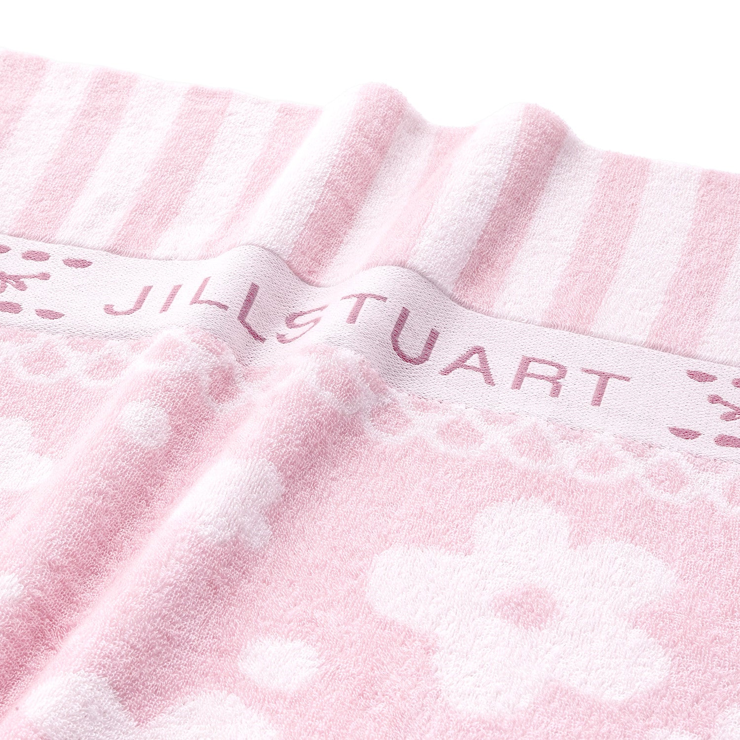『JILLSTUART』 フラワーカーテン タオルケット ピンク